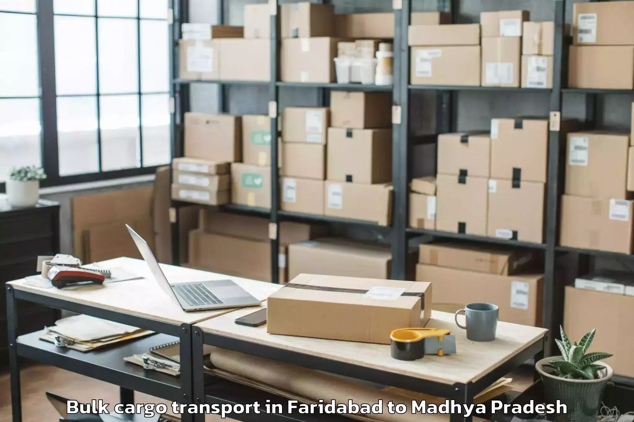 Book Faridabad to Mandav Bulk Cargo Transport Online